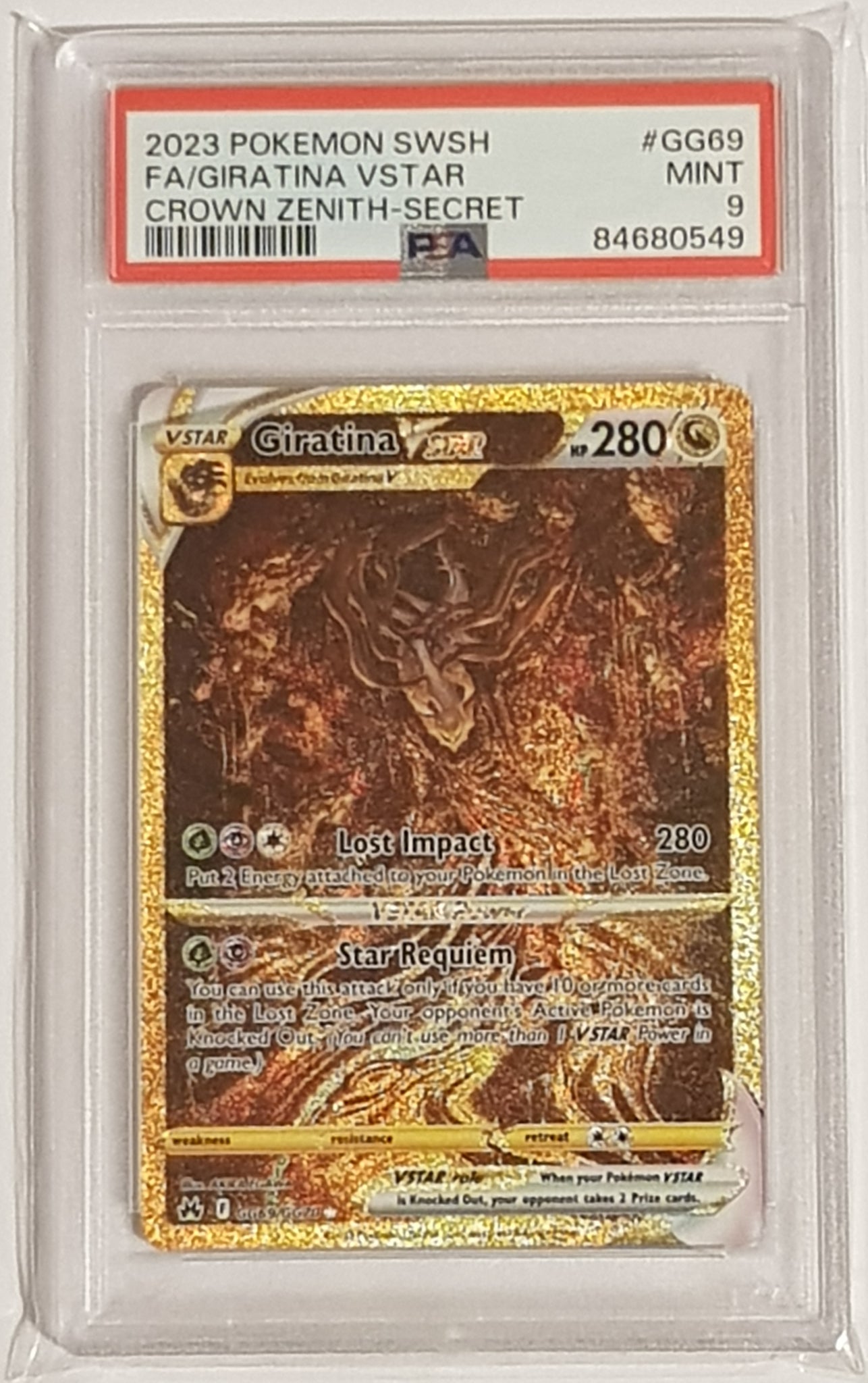 Pokemon Sword and Shield Crown Zenith Giratina Vstar #GG69/GG70 PSA 9 Rotterdam Comics Pokemon Sword and Shield Crown Zenith Giratina Vstar #GG69/GG70 PSA 9 Rotterdam Comics