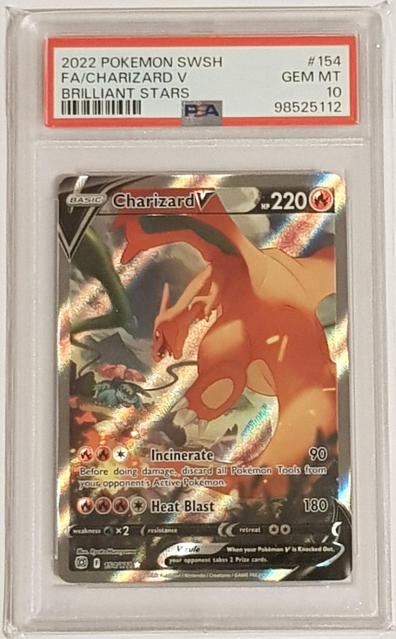 Pokemon Sword and Shield Brilliant Stars Charizard V #154/172 PSA Gem Rotterdam Comics Pokemon Sword and Shield Brilliant Stars Charizard V #154/172 PSA Gem Rotterdam Comics
