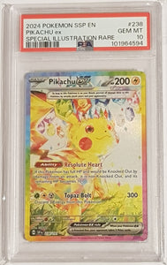 Pokemon Scarlet and Violet Surging Sparks Pikachu Ex #238/191 PSA 10 S Rotterdam Comics Pokemon Scarlet and Violet Surging Sparks Pikachu Ex #238/191 PSA 10 S Rotterdam Comics