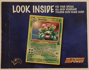 Pokemon Venusaur Nintendo Power Exclusive Black Star Promo #13 Holo Tr Rotterdam Comics Pokemon Venusaur Nintendo Power Exclusive Black Star Promo #13 Holo Tr Rotterdam Comics