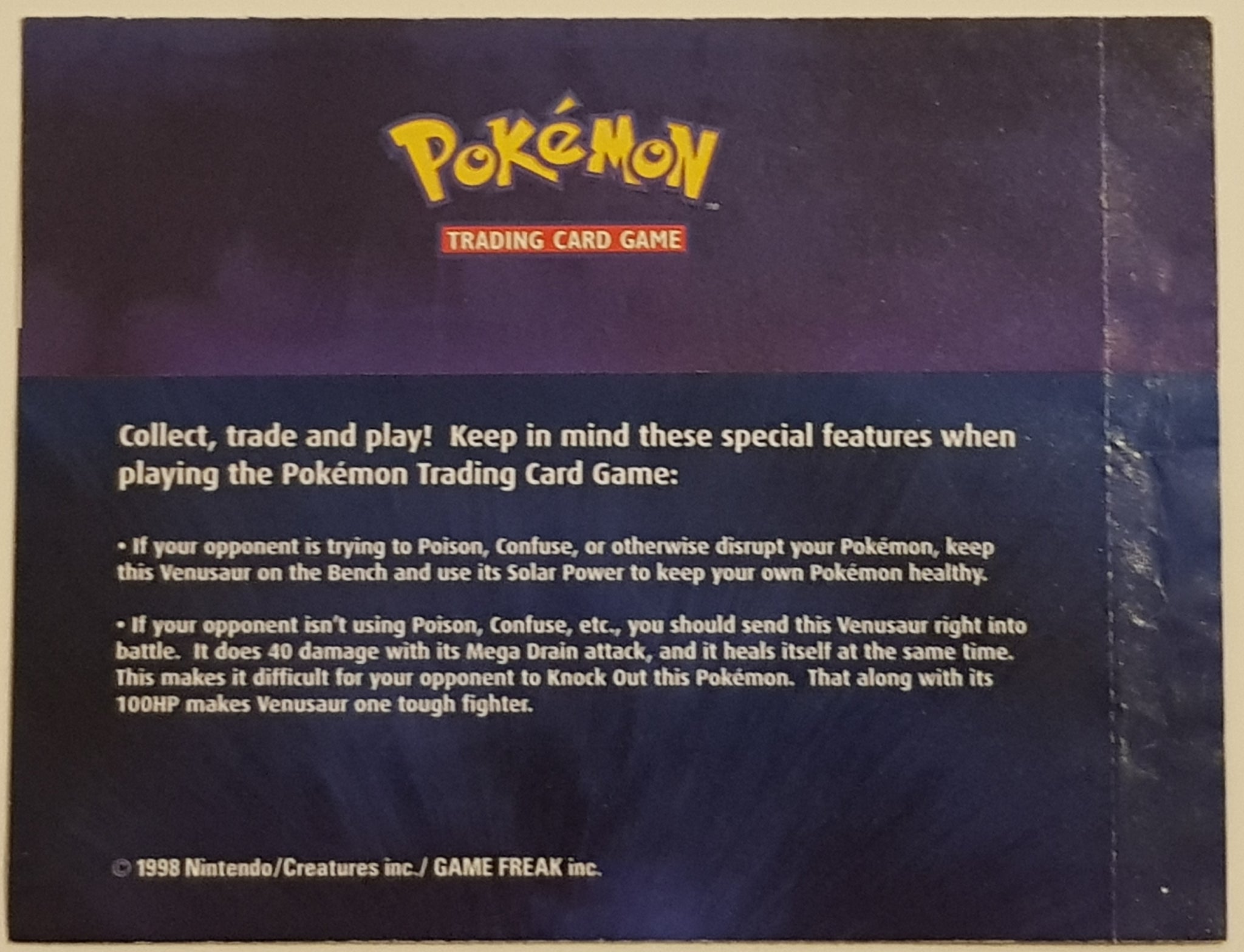 Pokemon Venusaur Nintendo Power Exclusive Black Star Promo #13 Holo Tr –  Rotterdam Comics
