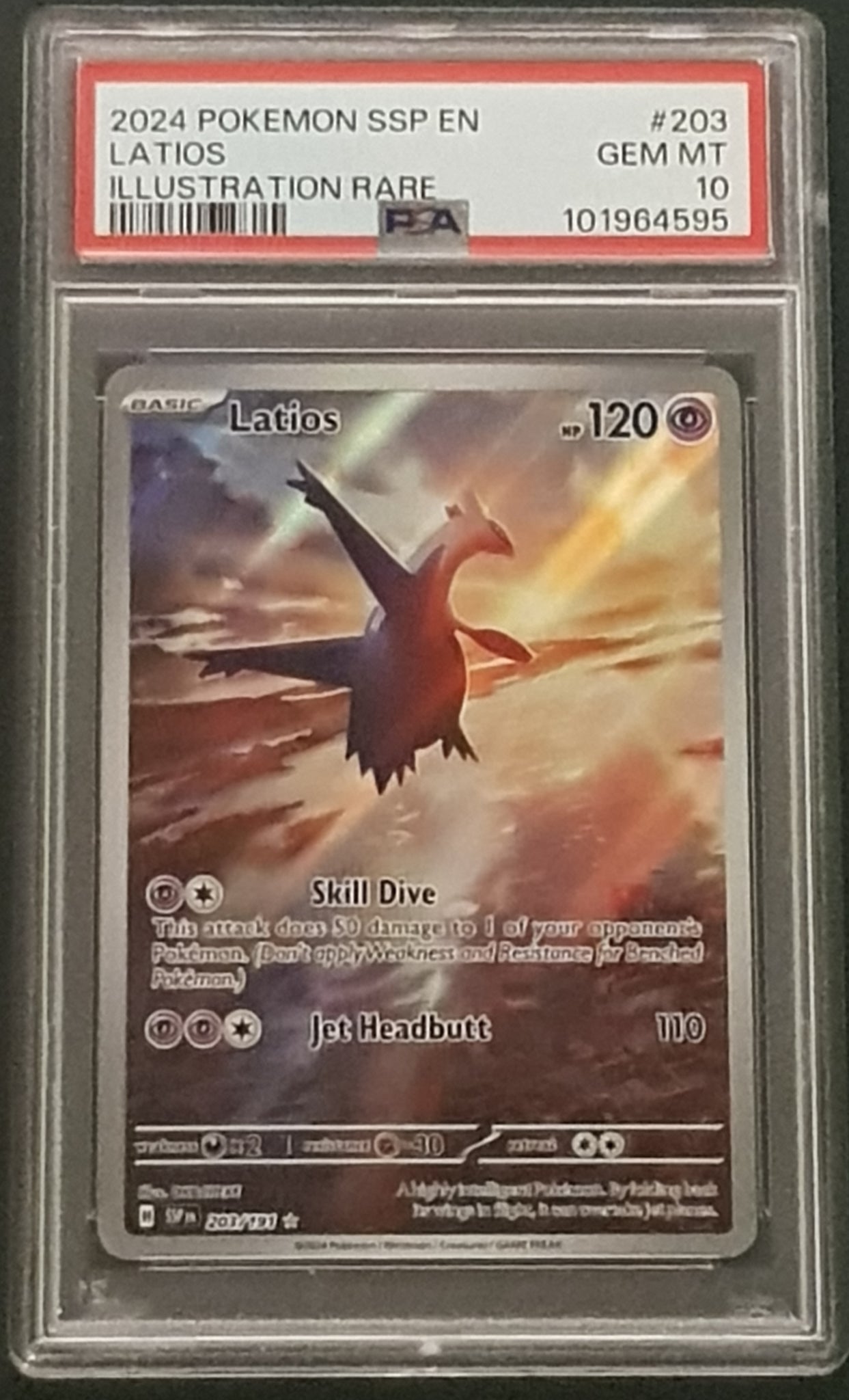 Pokemon Scarlet and Violet Surging Sparks Latios Ex #203/191 PSA 10 Il Rotterdam Comics Pokemon Scarlet and Violet Surging Sparks Latios Ex #203/191 PSA 10 Il Rotterdam Comics