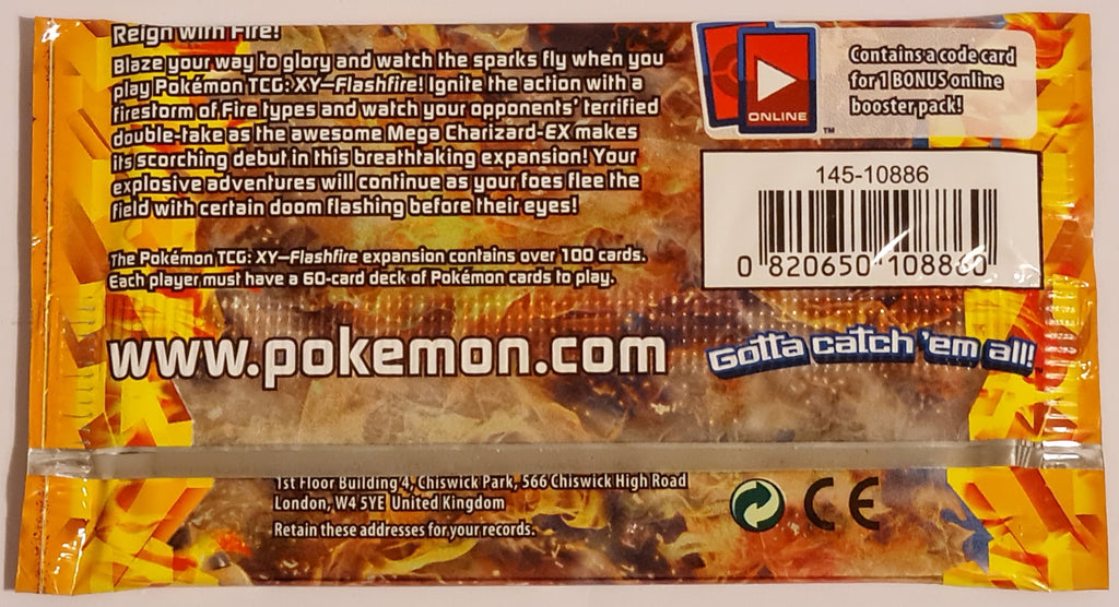 Pokemon XY Flashfire Sealed Booster Pack Rotterdam Comics Pokemon XY Flashfire Sealed Booster Pack Rotterdam Comics