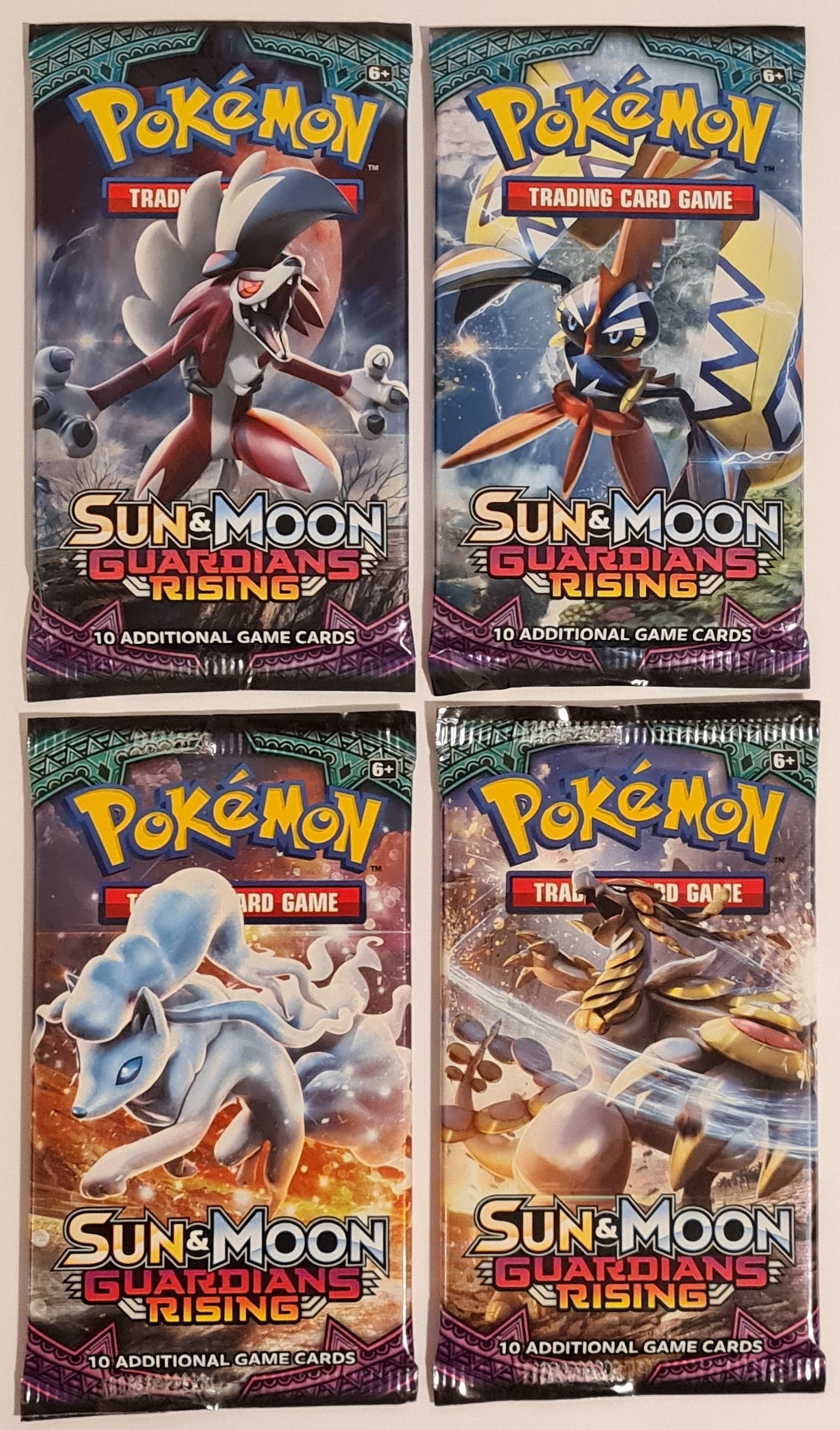 Pokemon Sun and Moon Guardians Rising Sealed (4) Booster Pack Art Set Rotterdam Comics Pokemon Sun and Moon Guardians Rising Sealed (4) Booster Pack Art Set Rotterdam Comics