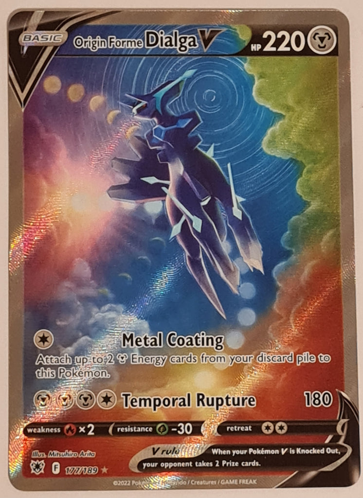 Pokemon Sword and Shield Astral Radiance Origin Forme Dialga V #177/18 Rotterdam Comics Pokemon Sword and Shield Astral Radiance Origin Forme Dialga V #177/18 Rotterdam Comics