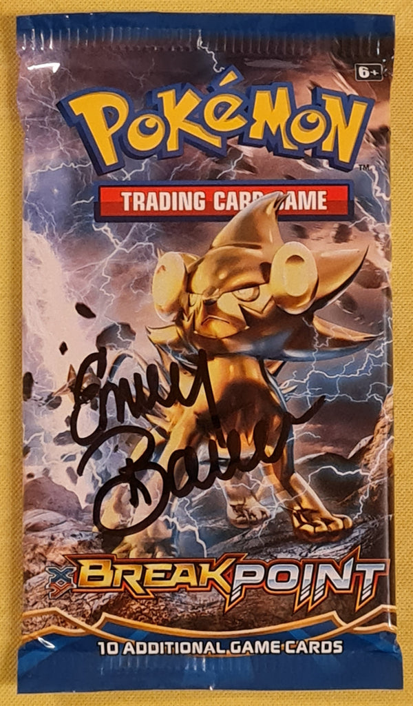 Pokemon XY Breakpoint Sealed Booster Pack (Signed by Emily Bauer) Rotterdam Comics Pokemon XY Breakpoint Sealed Booster Pack (Signed by Emily Bauer) Rotterdam Comics