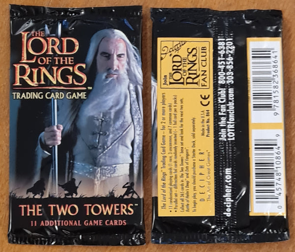 Lord of the Rings Trading Card Game The Two Towers Sealed Booster Pack