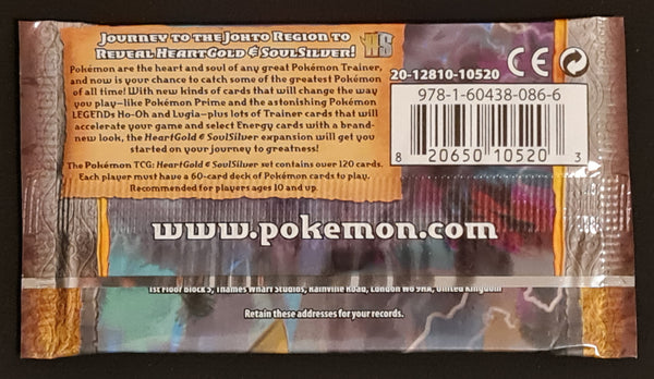 Pokemon Heartgold and Soulsilver Sealed Booster Pack