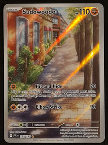 Pokemon Scarlet and Violet Paldea Evolved Sudowoodo #219/193 Illustration Rare Holo Trading Card