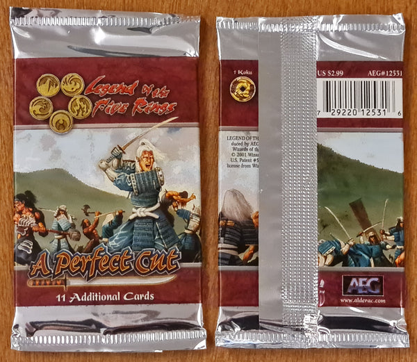 Legend of the Five Rings - A Perfect Cut Sealed Vintage Booster Pack