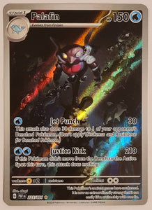 Pokemon Scarlet and Violet Paldean Fates Palafin #225/091 Illustration Rare Holo Trading Card