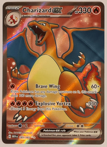 Pokemon Scarlet and Violet Mew 151 Charizard Ex #183/165 Ultra Rare Holo Trading Card