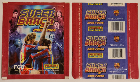 2005-06 Panini Super Barca Sealed Sticker Pack
