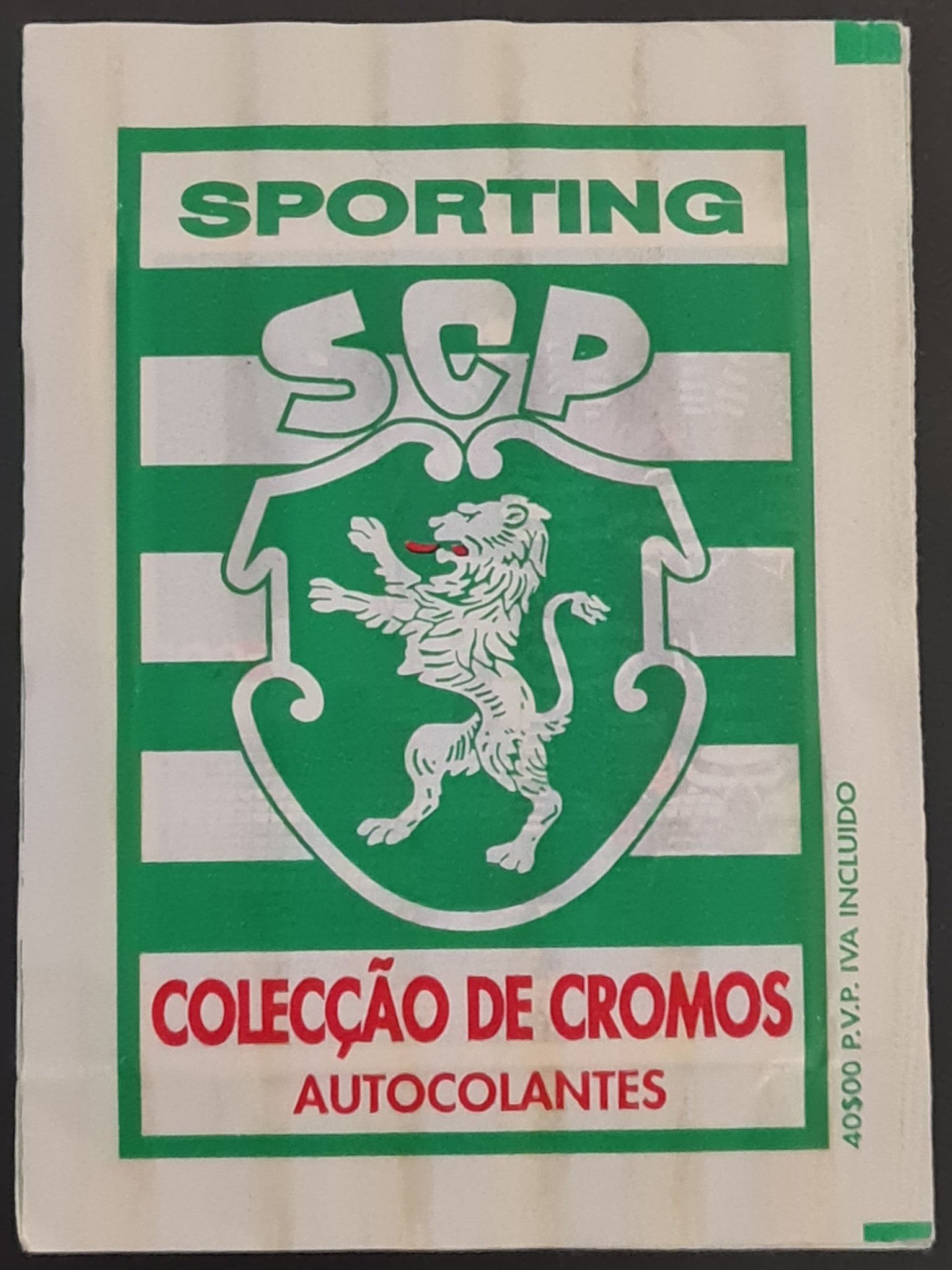 1998 Sporting Colecção de Cromos Sealed Sticker Pack