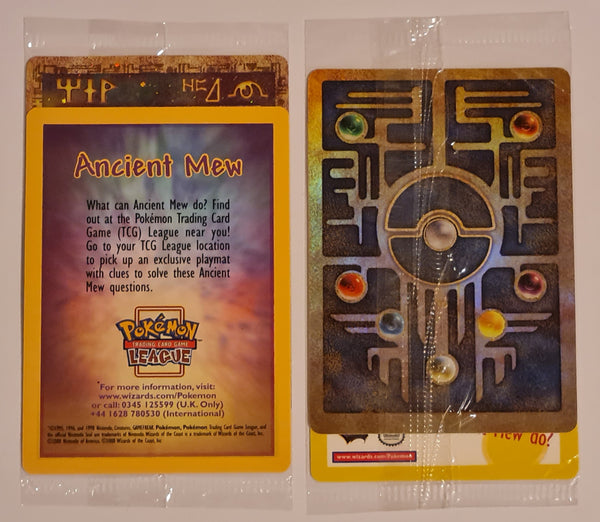 Pokemon 2000 Movie Ancient Mew Holo Black Star Promo Trading Card (Factory Sealed)