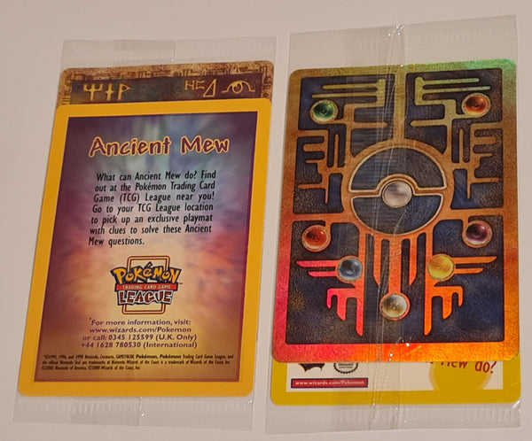 Pokemon 2000 Movie Ancient Mew Holo Black Star Promo Trading Card (Factory Sealed)