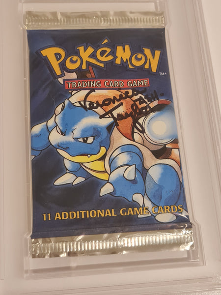 1999 Pokemon Base Set Unlimited Booster Pack PSA/DNA Certified Authentic Autograph (Signed by Veronica Taylor)