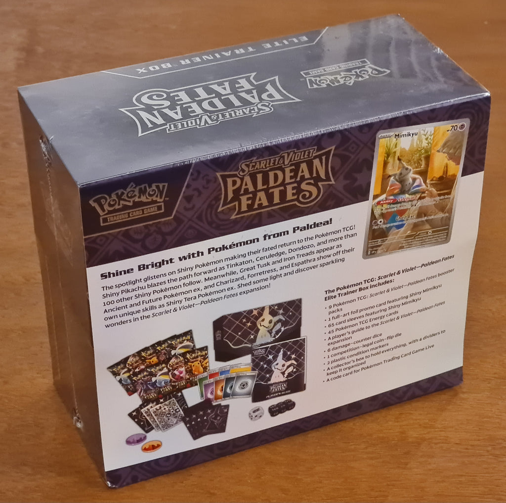 Pokemon Scarlet and Violet Paldean Fates Sealed Elite Trainer Box Rotterdam Comics Pokemon Scarlet and Violet Paldean Fates Sealed Elite Trainer Box Rotterdam Comics