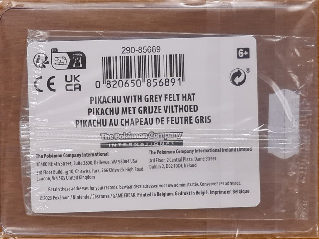 Pokemon x Van Gogh Museum Pikachu with Grey Felt Hat #SVP-085 Black St –  Rotterdam Comics