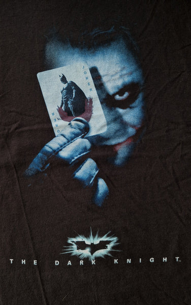2008 The Dark Knight - The Joker T-shirt XL Black (Vtg)