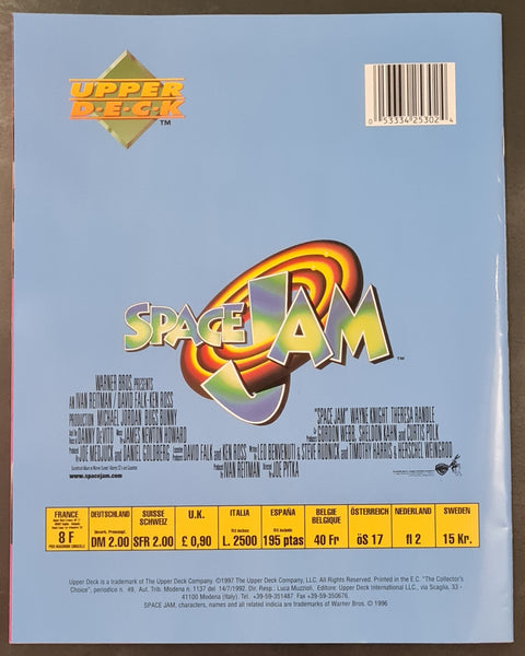 1997 Upper Deck Space Jam Sticker Album + Sealed Sticker Pack Lot (10ct)