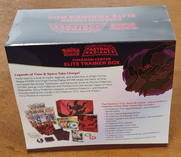 Pokemon Sword and Shield Astral Radiance Sealed Pokémon Center Exclusive Elite Trainer Box