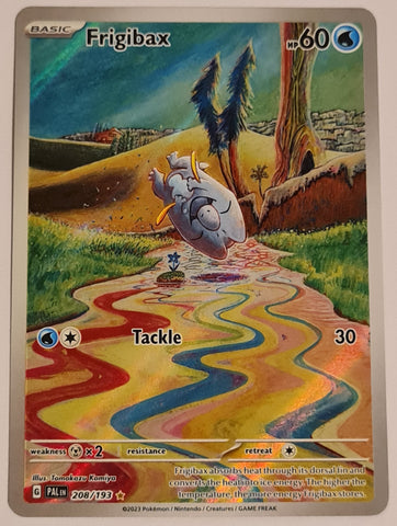 Pokemon Scarlet and Violet Paldea Evolved Frigibax #208/193 Illustration Rare Holo Trading Card