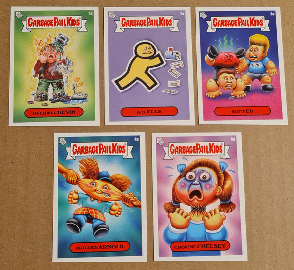 2022 Garbage Pail Kids We Hate the 90's Week 1 #1a-5b Topps Online Exclusive Trading Card Set