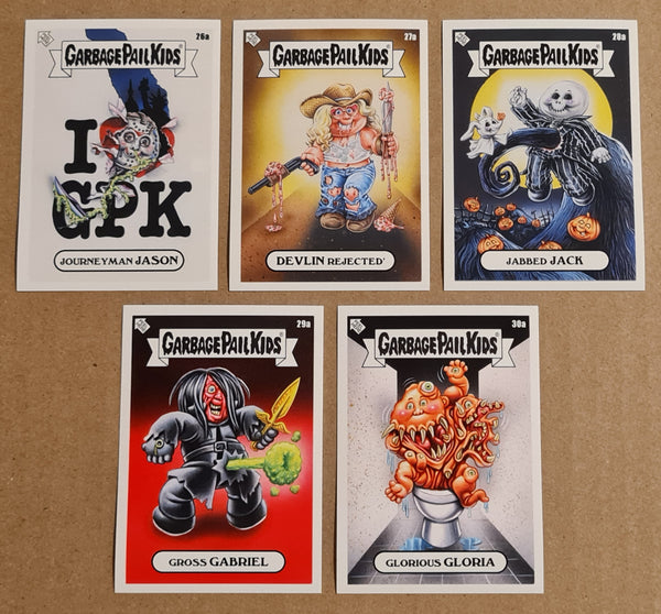 2022 Garbage Pail Kids Oh the Horror-ible Week 6 #26a-30b Topps Online Exclusive Trading Card Expansion Set