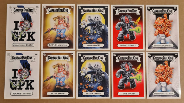 2022 Garbage Pail Kids Oh the Horror-ible Week 6 #26a-30b Topps Online Exclusive Trading Card Expansion Set