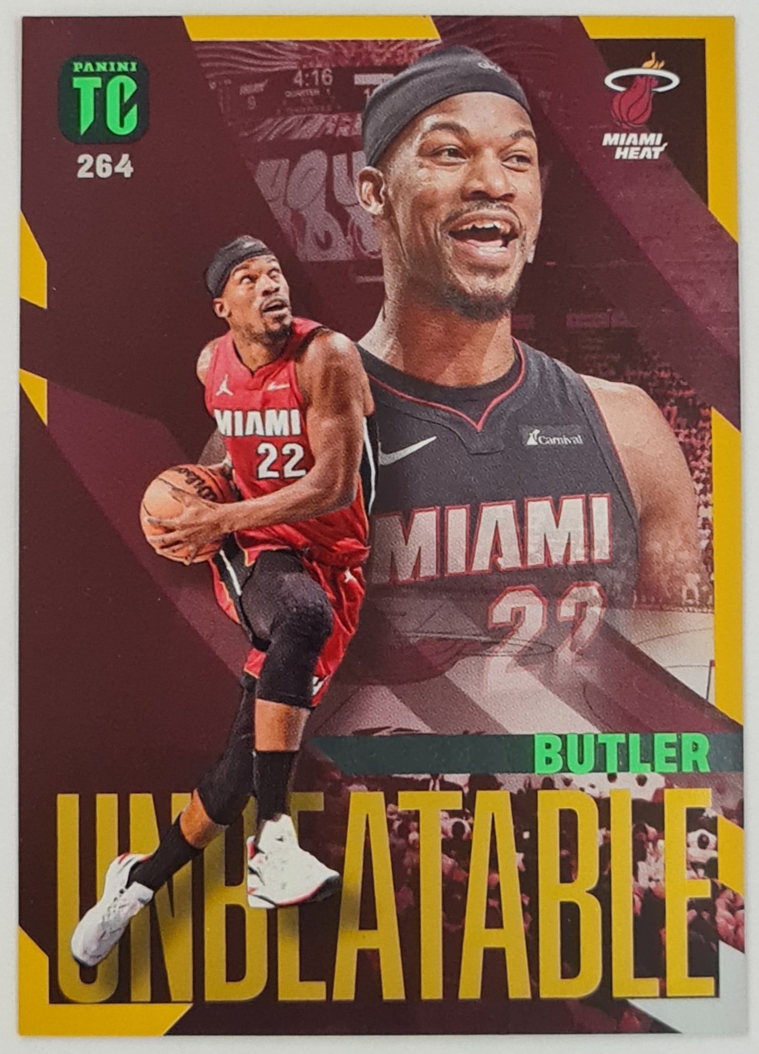 2023-24 Panini NBA Top Class Autographs Jimmy Butler Unbeatable #264 Orange Parallel Trading Card