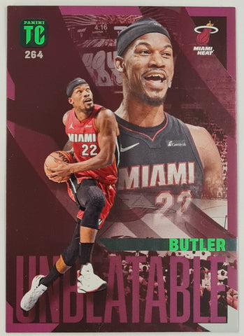 2023-24 Panini NBA Top Class Autographs Jimmy Butler Unbeatable #264 Purple Parallel Trading Card