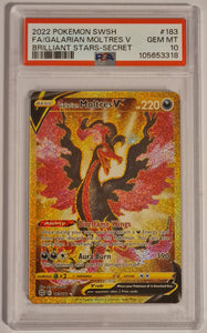 Pokemon Sword and Shield Brilliant Stars Galarian Moltres V #183/172 P – Rotterdam Comics