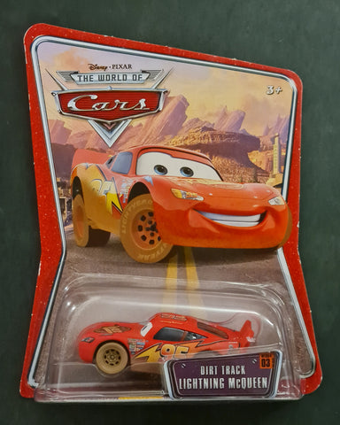 Disney's Pixar The World of Cars #03 Dirt Track Lighting McQueen 1/55 Scale Vehicle
