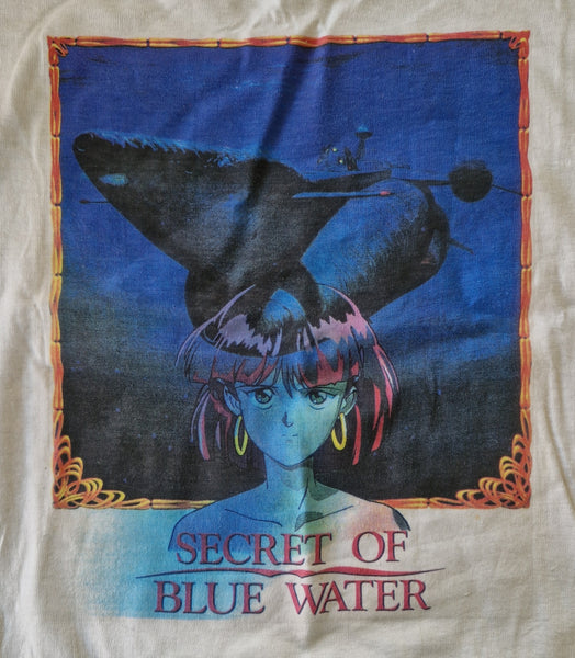 90s Nadia: Secret Of Blue Water - Hideaki Anno T-shirt L White (Vtg)