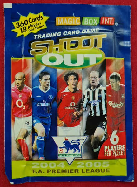2004-2005 Magic Box Int. Shoot Out F.A. Premier League Sealed Trading Card Game Booster Pack