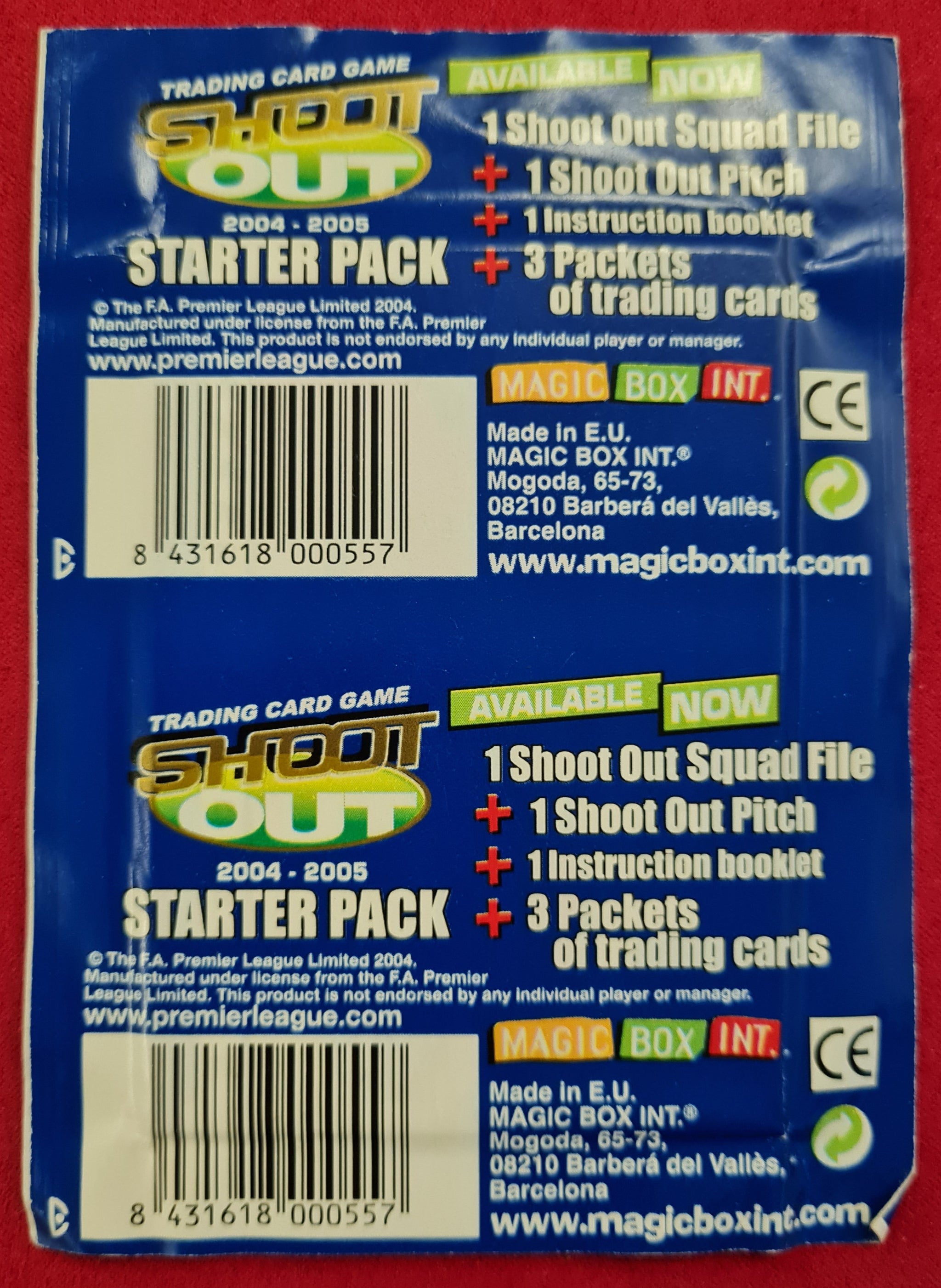 2004-2005 Magic Box Int. Shoot Out F.A. Premier League Sealed Trading –  Rotterdam Comics