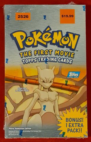 1999 Topps Pokemon the First Movie Sealed Blaster Box (11) Trading Card Packs (Blue Topps Logo)