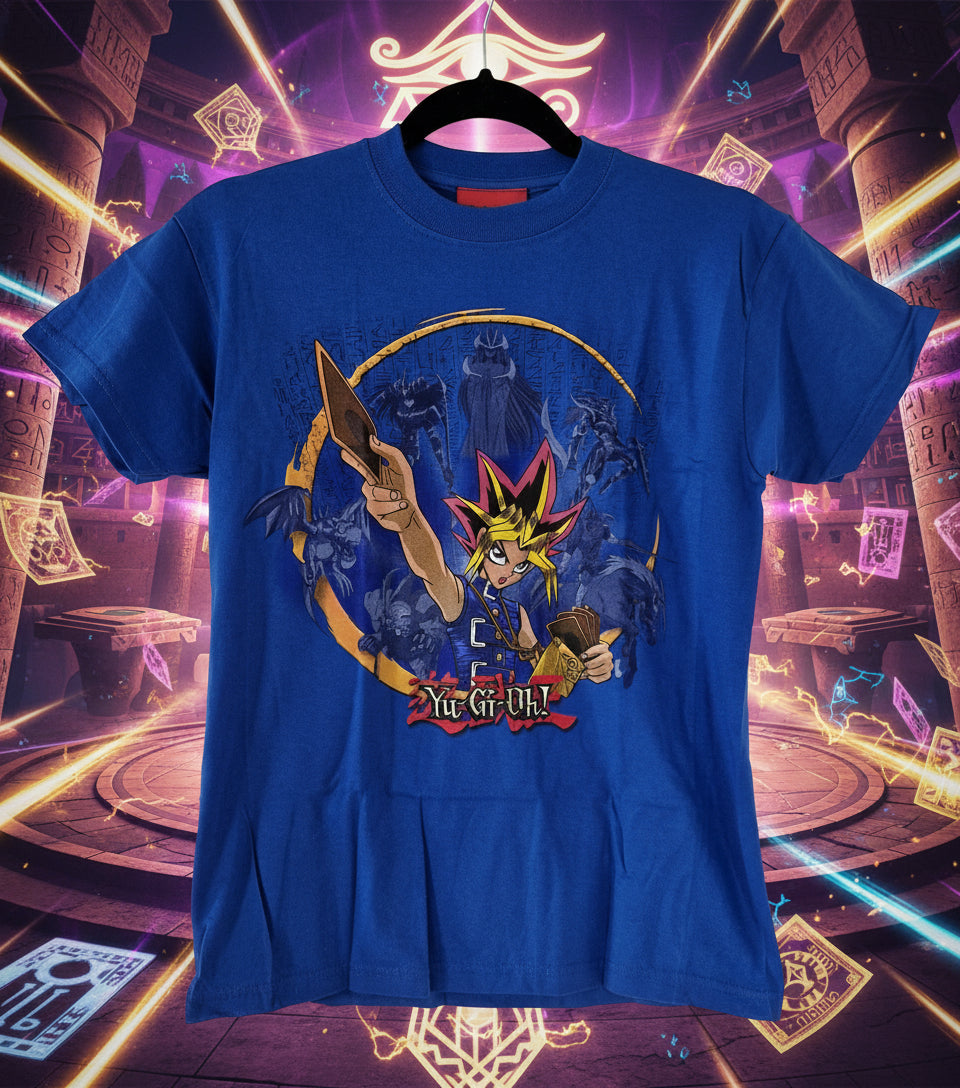 Yu-Gi-Oh! Yugi Mutou Kids T-shirt Navy Blue (Vtg)