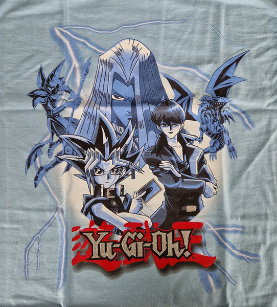 Camiseta infantil Yu-Gi-Oh! Yugi Mutou azul claro (vintage)