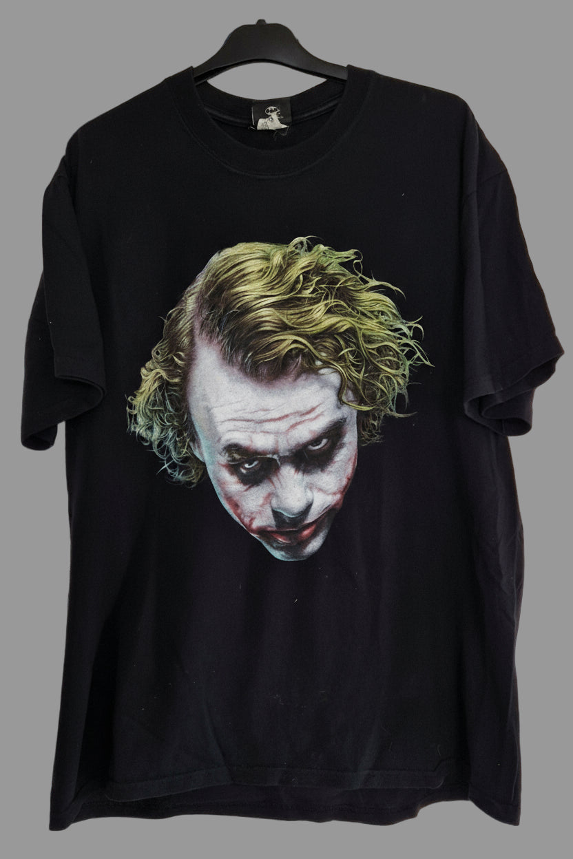 2008 The Dark Knight - The Joker T-Shirt XL Black (Vtg)