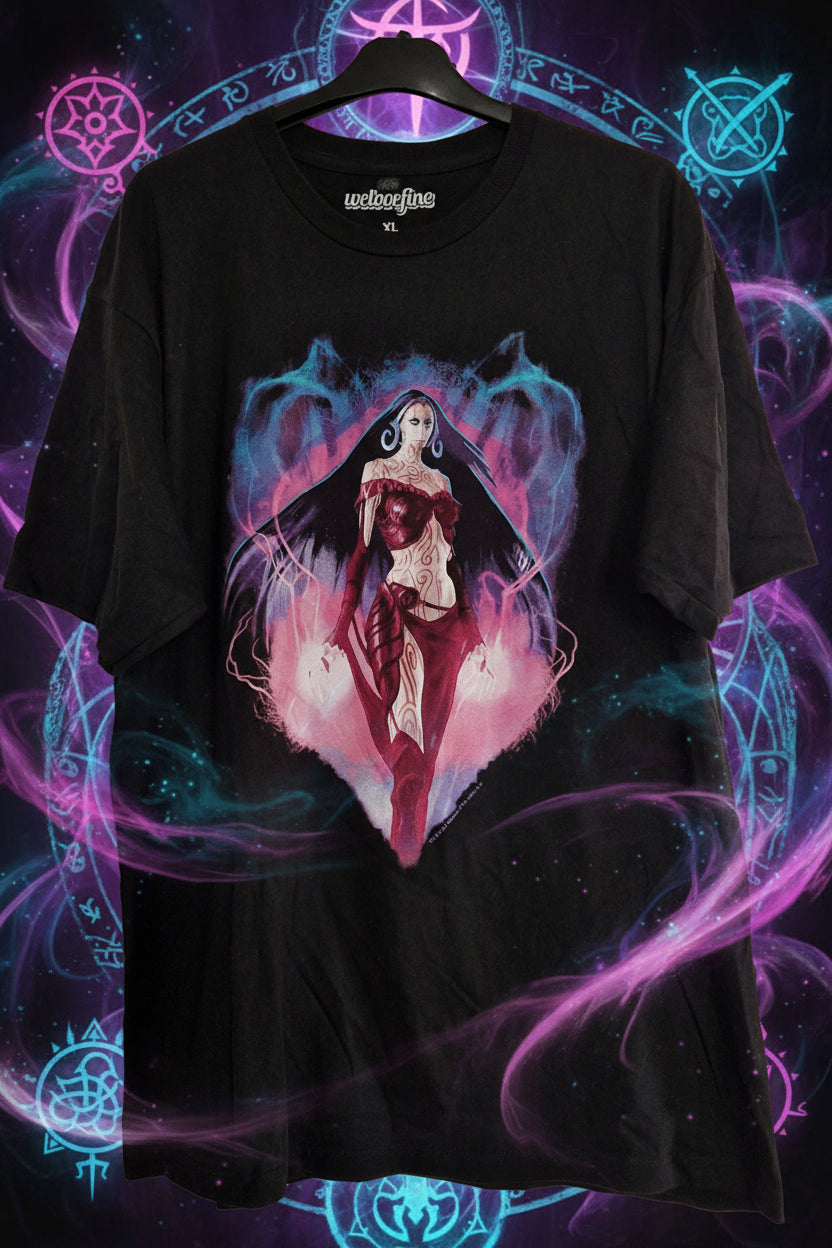 Camiseta "The Spirit" de 1994 - "Will Eisner Kitchen Sink" (talla L, blanca, vintage)