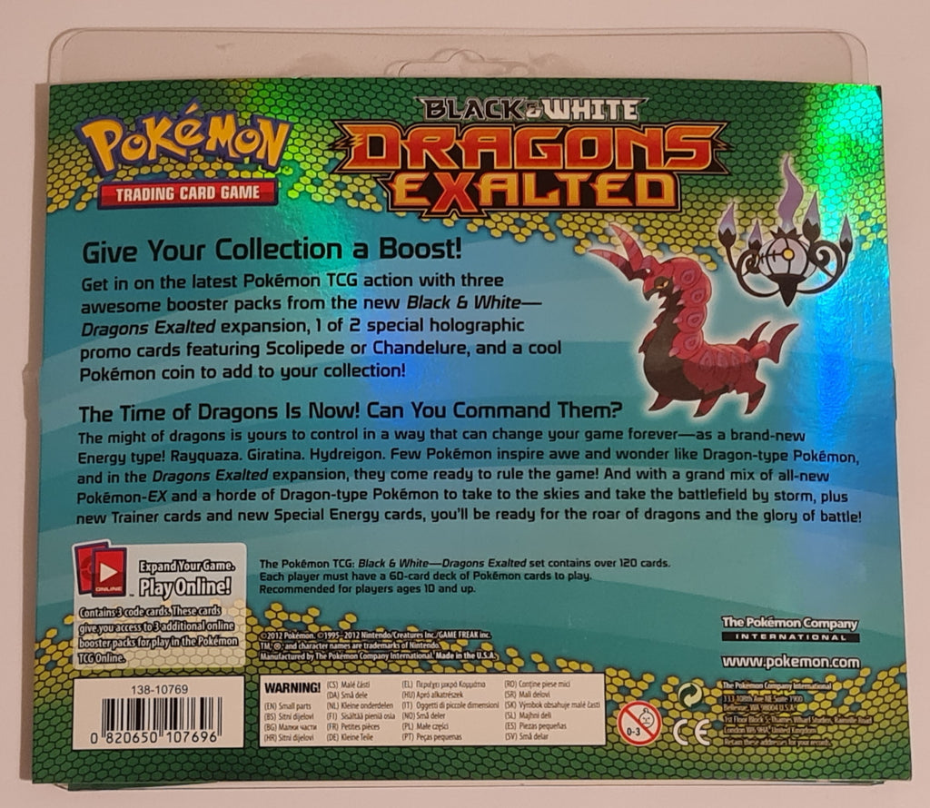 Pokemon Black and White Dragons Exalted Sealed (3) Booster Blister Pac – Rotterdam Comics
