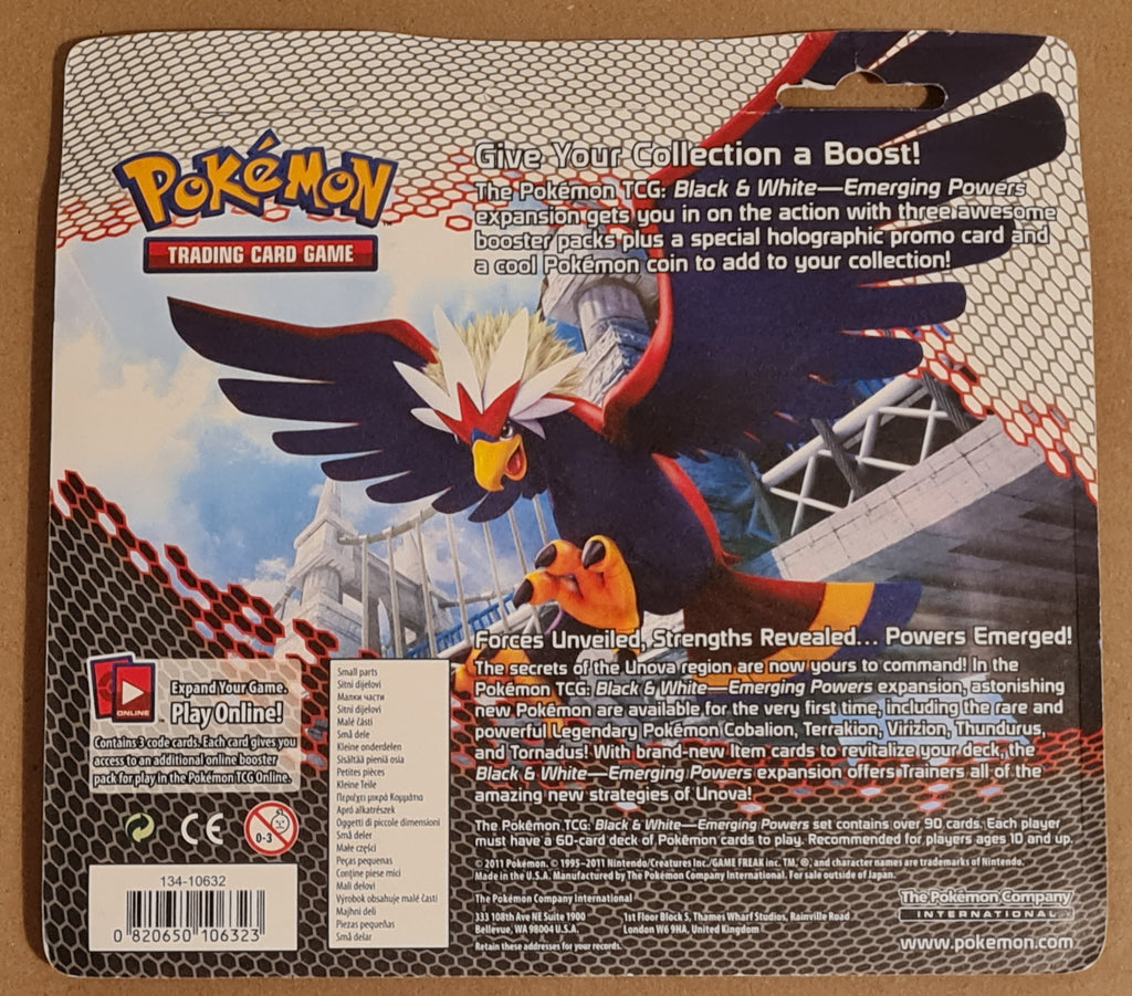 Pokemon Black and White Emerging Powers Sealed (3) Booster Blister Pac –  Rotterdam Comics