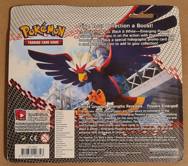 Pokemon Black and White Emerging Powers Sealed (3) Booster Blister Pack