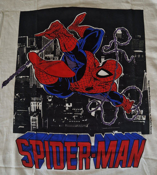 1989 Spider-Man Todd McFarlane - T-Shirt Large White (Vtg)