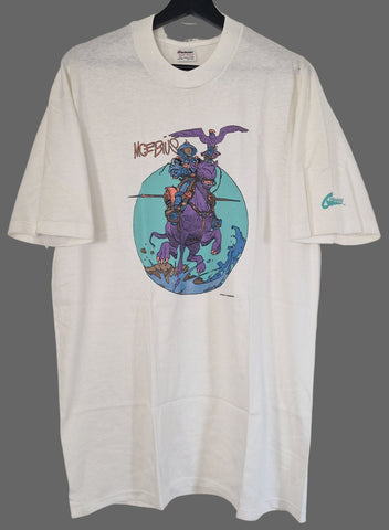 1989 Moebius Sinjuku - Warrior of the Plains Graphitti Designs T-shirt XL White (Vtg)