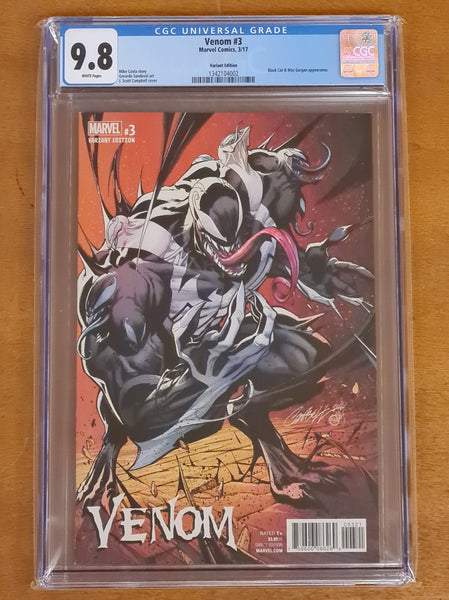 Venom #3 - CGC (9.8) JS Campbell 1/100 (Cvr B) Variant