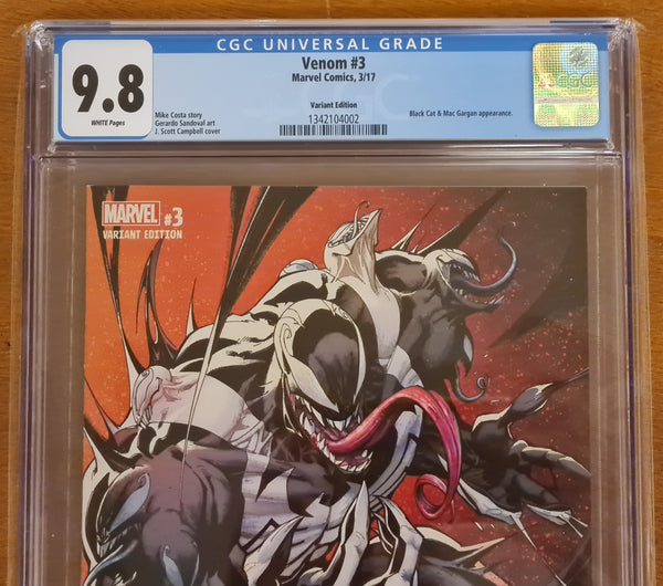 Venom #3 - CGC (9.8) JS Campbell 1/100 (Cvr B) Variant