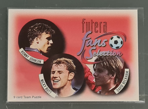 1997 Futera Fans Selection Manchester United David Beckham (7) Rookie Card Lot